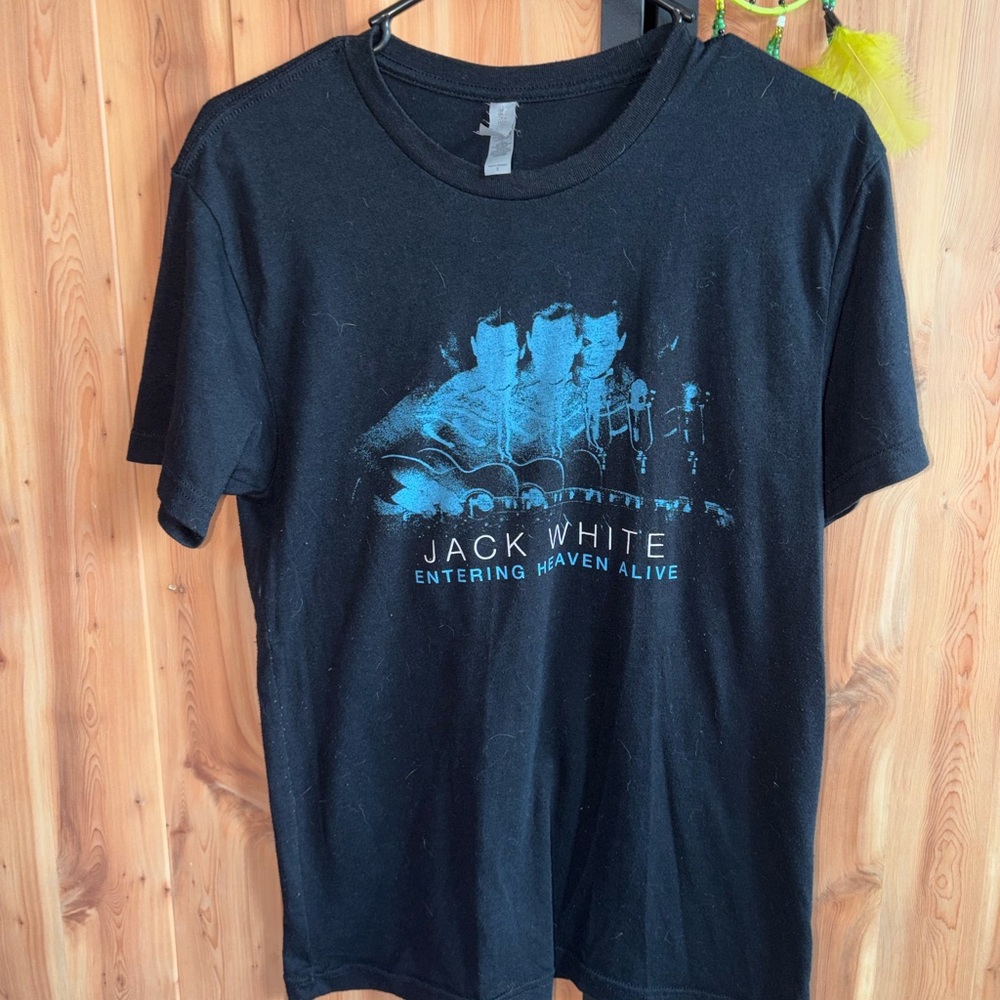 Jack White Entering Heaven Alive Black Graphic unisex T-Shirt